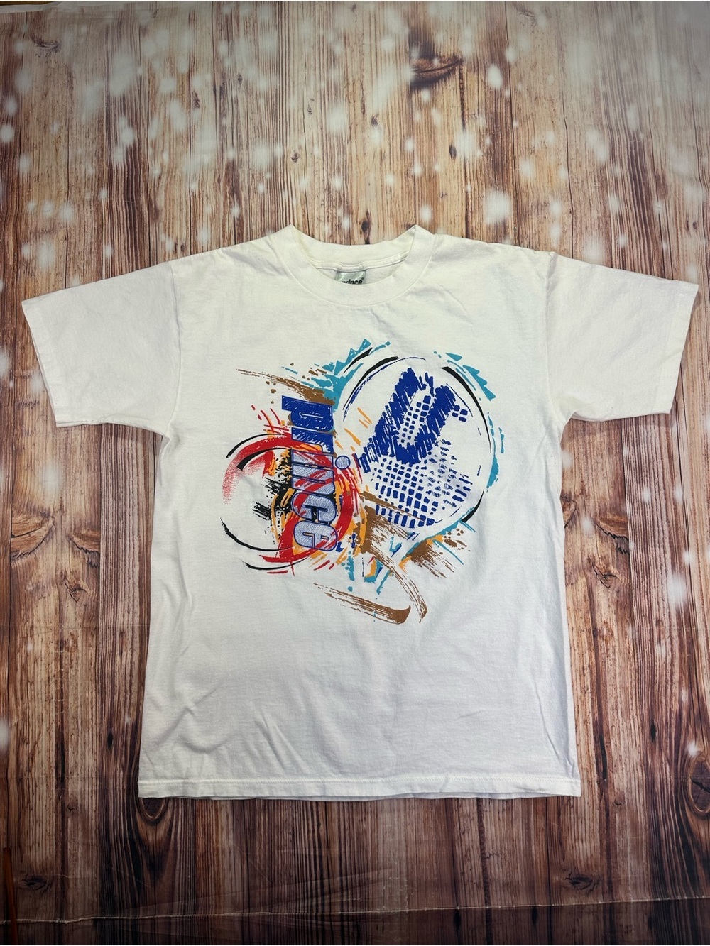 Vintage Prince Tennis  Multicolor Men’s Tshirt 
Made In USA  Size Medium
